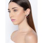 Buy Crunchy Fashion Set of 2 Gold-Toned & Black Stone-Studded Earrings - Purplle