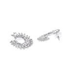 Buy Crunchy Fashion Silver-Toned Contemporary Drop Earrings - Purplle