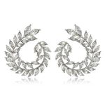 Buy Crunchy Fashion Silver-Toned Contemporary Drop Earrings - Purplle