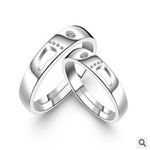 Buy Crunchy Fashion Stainless Steel Wedding Band Set Anniversary Engagement Rings - Purplle