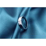 Buy Crunchy Fashion 2PCS Couples Rings Stainless Steel Wedding Band Set Rings - Purplle