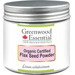 Buy Greenwood Essential Pure Flax Seed Powder (Linum usitatissimum) 200gm Organic Certified 100% Natural Therapeutic Grade - Purplle