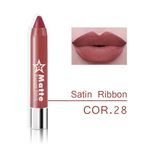 Buy Miss Rose Professional Chubby Lip Crayon Matte Batom Stick (7301-033B-28) Satin Ribbon (3 g) - Purplle