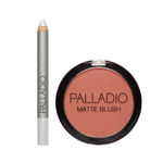 Buy Palladio Shadow Liner Crayons - Icicle 1.9 g + Palladio Matte Blush Chic (6 g) - Purplle