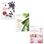 Buy Mirabelle Korea Normal Skin Face Sheet Mask Combo Pack Of 3 (25 ml) - Purplle