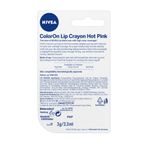 Buy NIVEA Lip Crayon, Coloron Hot Pink, Lip Balm, 3g - Purplle