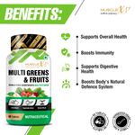 Buy MuscleXP Multi Greens & Fruits Multivitamin with Fruit, Vegetable & Herbal Blend - 60 Tablets - Purplle