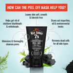 Buy Man Arden 7X Activated Charcoal Peel Off Mask - No Parabens, Sulphate, Silcones, 100mL - Purplle