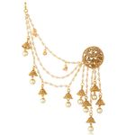 Buy Sukkhi Delightful Gold Plated Wedding Jewellery Bahubali Inspired Long Chain Jhumki Earrings For Women - Purplle