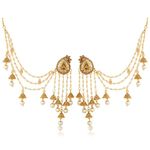 Buy Sukkhi Elegant Gold Plated Wedding Jewellery Bahubali Inspired Long Chain Jhumki Earrings For Women - Purplle