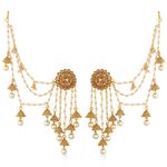 Buy Sukkhi Glorious Gold Plated Wedding Jewellery Bahubali Inspired Long Chain Jhumki Earrings For Women - Purplle