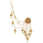 Buy Sukkhi Glorious Gold Plated Wedding Jewellery Bahubali Inspired Long Chain Jhumki Earrings For Women - Purplle