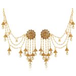 Buy Sukkhi Attractive Gold Plated Wedding Jewellery Bahubali Inspired Long Chain Jhumki Earrings For Women - Purplle