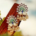 Buy Sukkhi Peacock Multi Jhumki Earrings For Women - Purplle