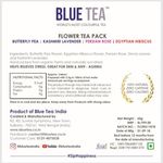 Buy Blue Tea Herbal Tea Gifts Premium White Box | 4 Flowers Teas -100Cups - Purplle