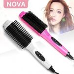 Buy NOVA 8810 2-in-1 Ceramic Auto Electric Hair Comb Curler Straightener - Purplle