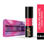 Buy Purplle Ultra HD Matte Liquid Lipstick, Pink, My First Family Drama 14 (4.8 ml) | Highly Pigmented | Non-drying | Long Lasting | Easy Application | Water Resistant | Transferproof | Smudgeproof | (4.8 ml) - Purplle