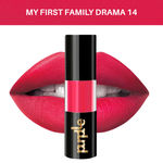 Buy Purplle Ultra HD Matte Liquid Lipstick, Pink, My First Family Drama 14 (4.8 ml) | Highly Pigmented | Non-drying | Long Lasting | Easy Application | Water Resistant | Transferproof | Smudgeproof | (4.8 ml) - Purplle
