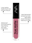 Buy AYA True Matte Ultra Smooth Matte Lip Cream Lip Gloss, 01 Pink, 6ml - Purplle