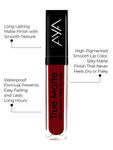 Buy AYA True Matte Ultra Smooth Matte Lip Cream Lip Gloss, 04 Red, 6ml - Purplle