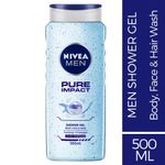 Buy Nivea MEN Shower Gel, Pure Impact Body Wash, Men (500 ml) - Purplle