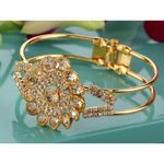 Buy Kord Store Fashion Jewellery Traditional Gold Plated Bracelet For Girls And Women KSBRC40009 - Purplle