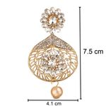 Buy Kord Store Traditional Gold Plated Diamond Earrings For Girls & Women KSEAR70006 - Purplle