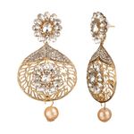 Buy Kord Store Traditional Gold Plated Diamond Earrings For Girls & Women KSEAR70006 - Purplle