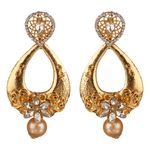 Buy Kord Store Traditional Gold Plated Diamond Earrings For Girls & Women KSEAR70013 - Purplle