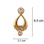 Buy Kord Store Traditional Gold Plated Diamond Earrings For Girls & Women KSEAR70013 - Purplle