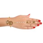 Buy Kord Store Gold Plated White Stone With Lct Stone Bracelets Cum Ring For Girls And Women KSRCB30001 - Purplle