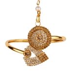 Buy Kord Store Gold Plated White Stone With Lct Stone Bracelets Cum Ring For Girls And Women KSRCB30001 - Purplle