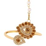 Buy Kord Store Gold Plated White Stone With Lct Stone Bracelets Cum Ring For Girls And Women KSRCB30003 - Purplle