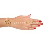 Buy Kord Store Gold Plated White Stone With Lct Stone Bracelets Cum Ring For Girls And Women KSRCB30003 - Purplle