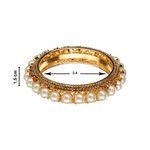 Buy Kord Store Fashion Jewellery Traditional Gold Plated Single Bangle / Bracelet Kada For Girls And Women KSBAN50015 - Purplle