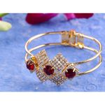 Buy Kord Store Fashion Jewellery Traditional Gold Plated Single Bangle / Bracelet Kada For Girls And Women KSBAN50017 - Purplle