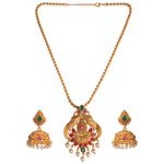 Buy Kord Store Party Wear Gold & Multicolor Stone Traditional Jewellery Necklace Set With Earrings For Women Girls KSNKE60001 - Purplle