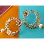 Buy Kord Store Traditional Gold Plated Diamond Earrings For Girls & Women KSEAR70043 - Purplle