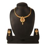Buy Kord Store Party Wear Gold & Multicolor Stone Traditional Jewellery Necklace Set With Earrings For Women Girls KSNKE60026 - Purplle