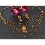 Buy Kord Store Party Wear Gold & White Moti Traditional Jewellery Necklace Set With Earrings For Women Girls KSNKE60029 - Purplle