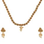 Buy Kord Store Party Wear Gold And White Traditional Jewellery Necklace Set With Earrings For Women Girls KSNKE60062 - Purplle