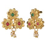 Buy Kord Store Party Wear Gold And Multicolor Traditional Jewellery Necklace Set With Earrings For Women Girls KSNKE60065 - Purplle