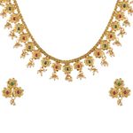 Buy Kord Store Party Wear Gold And Multicolor Traditional Jewellery Necklace Set With Earrings For Women Girls KSNKE60065 - Purplle