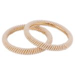 Buy Kord Store Fashion Jewellery Traditional Gold Plated Bangles Set For Girls And Women KSBAN50049 - Purplle