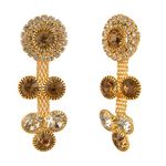 Buy Kord Store Party Wear Gold And White Traditional Jewellery Necklace Set With Earrings For Women Girls KSNKE60076 - Purplle