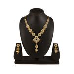 Buy Kord Store Party Wear Gold And White Traditional Jewellery Necklace Set With Earrings For Women Girls KSNKE60076 - Purplle