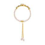 Buy Kord Store Fashion Jewellery Gold And White Traditional Gold Plated Bracelet For Girls And Women KSBRC40015 - Purplle