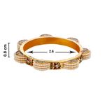 Buy Kord Store Fashion Jewellery Traditional Gold Plated Bangles Set For Girls And Women (Size -28) KSBAN50019 - Purplle