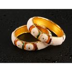 Buy Kord Store Fashion Jewellery Traditional Gold Plated Bangles Set For Girls And Women (Size -28) KSBAN50021 - Purplle
