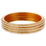 Buy Kord Store Fashion Jewellery Traditional Gold Plated Bangles Set For Girls And Women (Size - 26) KSBAN50026 - Purplle